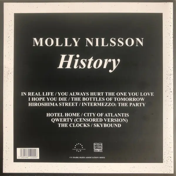 Molly Nilsson - History, Electronic, Pop, Dark Ambient, Synth-pop, 2019 - Dark Skies Association, NIGHT SCHOOL, Germany, Viny