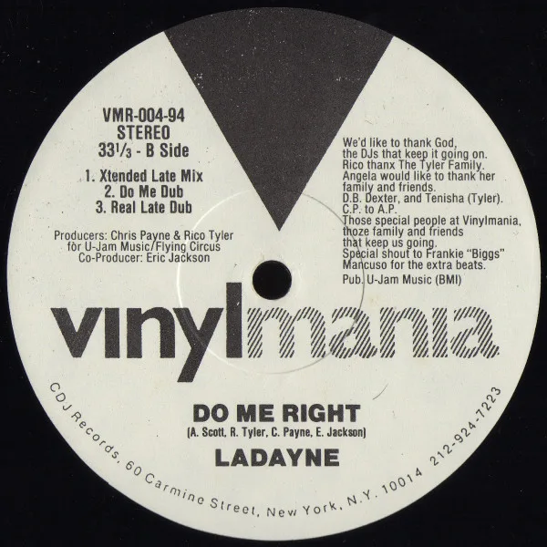 Album cover for Do Me Right by Ladayne