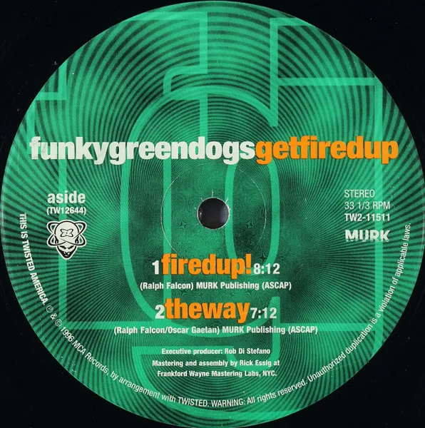 Album cover for Get Fired Up by Funky Green Dogs