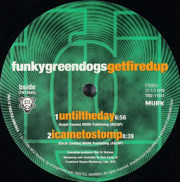 Album cover for Get Fired Up by Funky Green Dogs