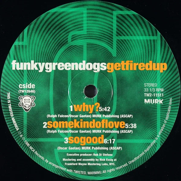 Album cover for Get Fired Up by Funky Green Dogs