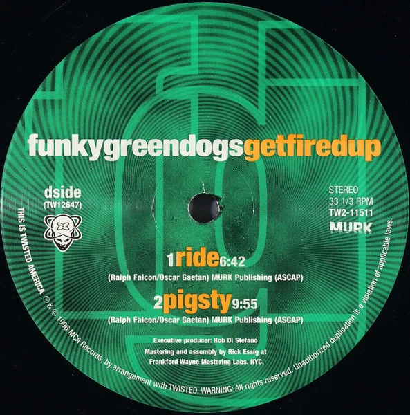 Album cover for Get Fired Up by Funky Green Dogs