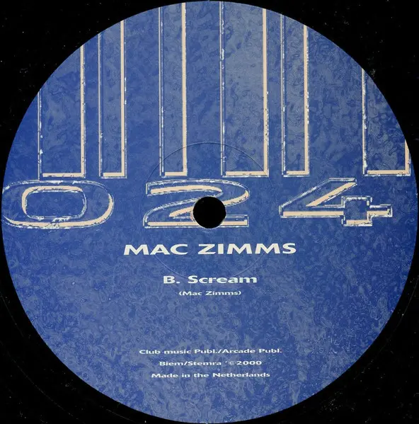 Mac Zimms - Doo Bee Doo, Electronic, Hard House, House, Progressive House, 2000 - 2-Play, Netherlands, Vinyl 1x 12", 45 RPM