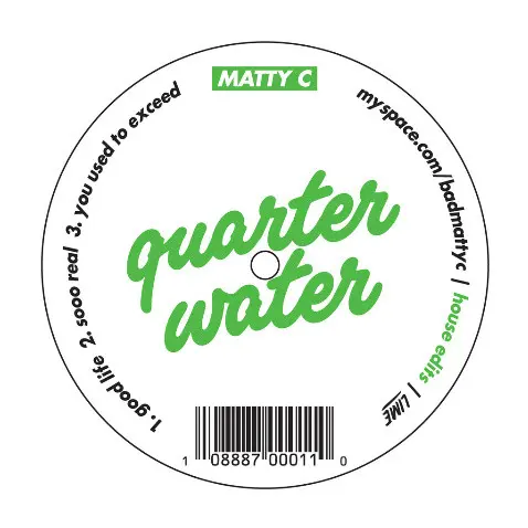 DJ Ayres / Matty C - Quarter Water Vol.1, Electronic, Hip Hop, Breaks, Cut-up/DJ, Ghetto, House, 2008 - Me & Him, US, Vinyl 1