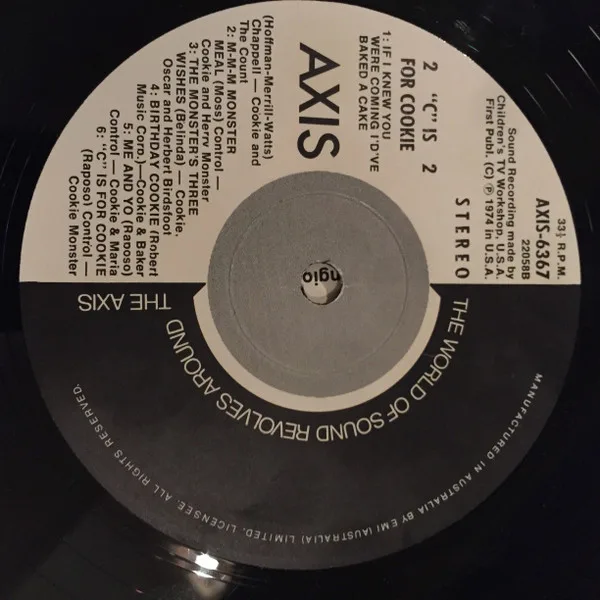 Album cover for "C" Is For Cookie by Sesame Street