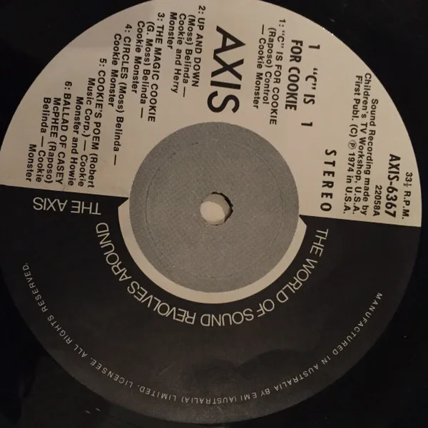 Album cover for "C" Is For Cookie by Sesame Street