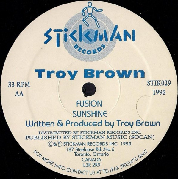 Troy Brown - Analog Frontier E.P., Electronic, Hard House, House, Techno, 1995 - Stickman Records, Canada, Vinyl 1x 12", EP, 