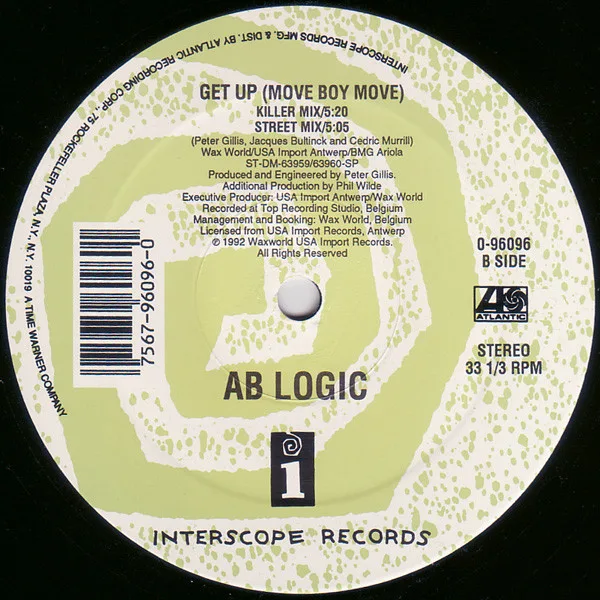 Album cover for Get Up (Move Boy Move) by AB Logic