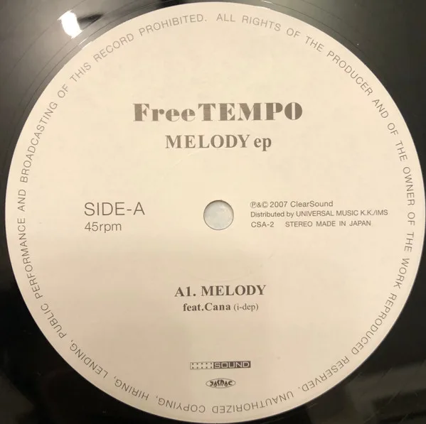 Album cover for Melody EP by Free Tempo
