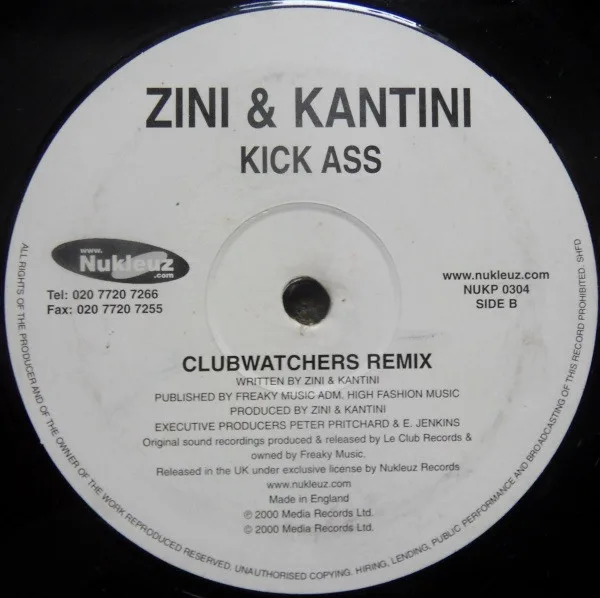 Album cover for Kick Ass by Zini & Kantini