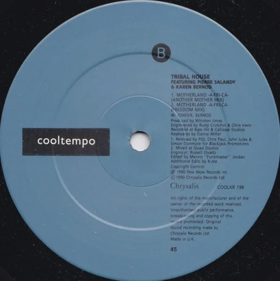 Album cover for Motherland -A-fri-ca- (The Remixes) by Tribal House Featuring Pierre Salandy & Karen Bernod