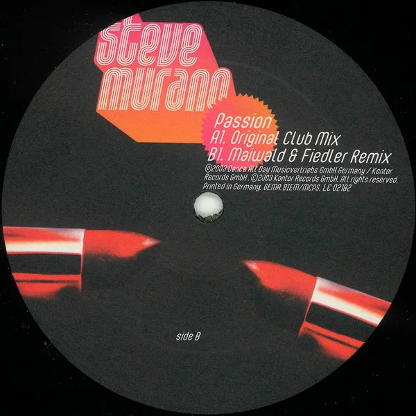 Album cover for Passion by Steve Murano