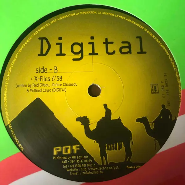 Der Stern Von Afrika vs. Digital (4) - Lumbumbashi / X-Files - 1996 - Goa Trance - POF Music - Vinyl 1x 12", 33 ⅓ RPM