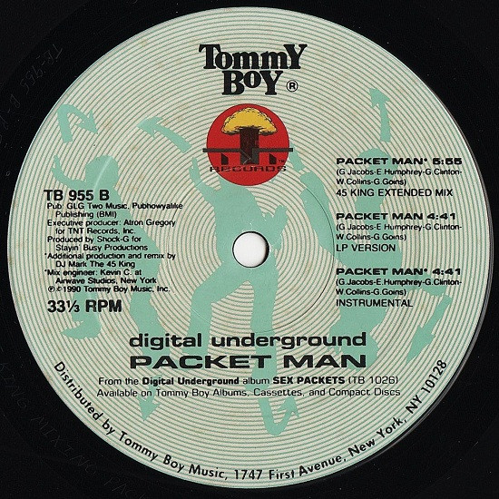 Digital Underground - Doowutchyalike / Packet Man, Hip Hop, 1990 - TNT Records (2), Tommy Boy, US, Vinyl 1x 12", Single, 33 ⅓
