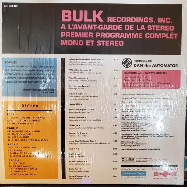 Nathaniel Merriweather Presents Lovage Avec Mike Patton & Jennifer Charles - Music To Make Love To Your Old Lady By, Electron