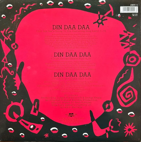 Album cover for Din Daa Daa by George Kranz Featuring Doug Lazy