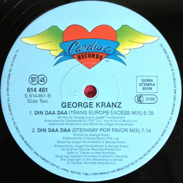 Album cover for Din Daa Daa by George Kranz Featuring Doug Lazy