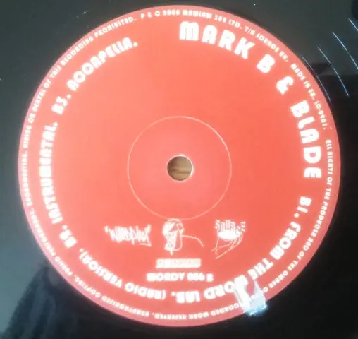 Mark B & Blade - Split Personalities / From The Word Lab, Hip Hop, 2000 - Wordplay Records, UK, Vinyl 1x 12", 33 ⅓ RPM