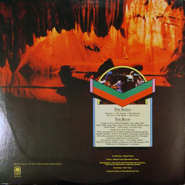 Rick Wakeman - Journey To The Centre Of The Earth - 1974 -Modern Classical, Prog Rock -A&M Records -Vinyl 1x LP, Album Gatefo