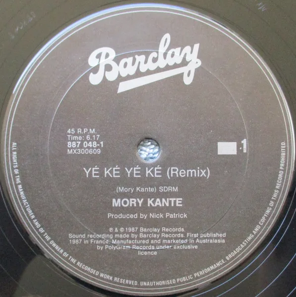 Album cover for Yé Ké Yé Ké by Mory Kanté