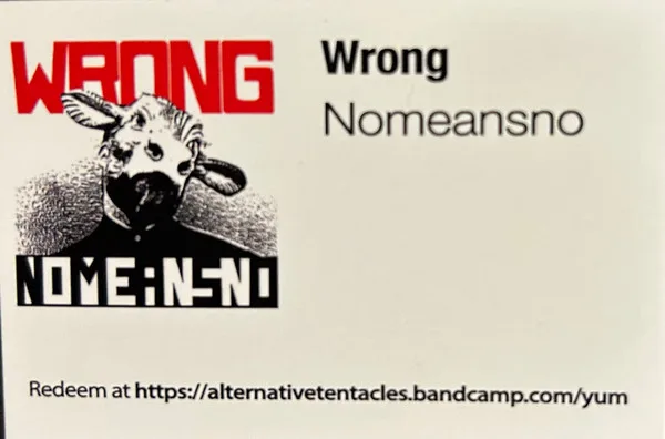 Album cover for Wrong by Nomeansno