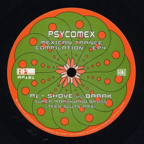 Various - Psycomex  (Mexican Trance Compilation - EP4), Electronic, Psy-Trance, 2004 - AP Records, Germany, Vinyl 1x 12", EP