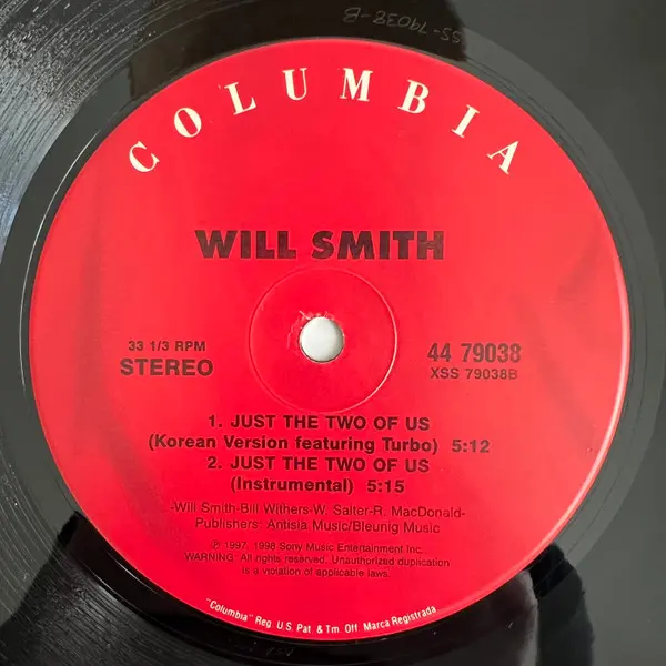 Will Smith - Just The Two Of Us, Funk / Soul, Hip Hop, Pop, Pop Rap, Soul, 1998 - Columbia, US, Vinyl 1x 12", Single, 33 ⅓ RP