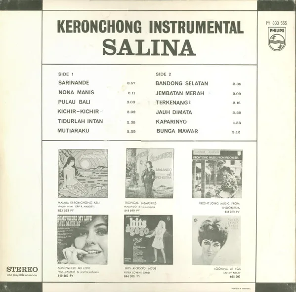 Album cover for Keronchong by Salina (2)