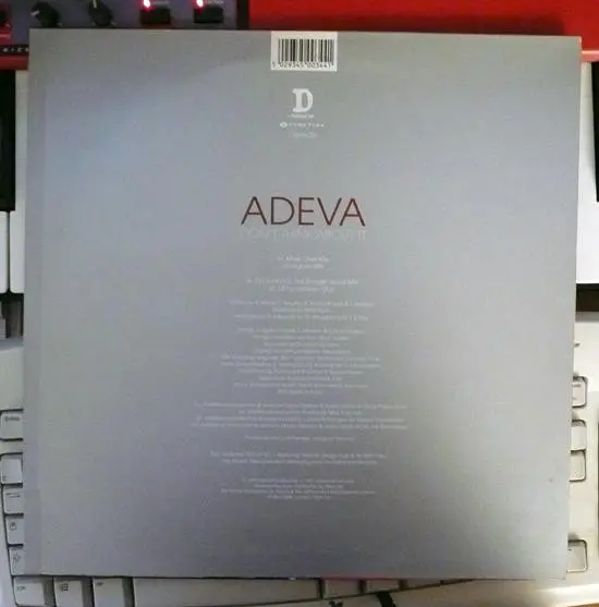 Album cover for Don't Think About It by Adeva