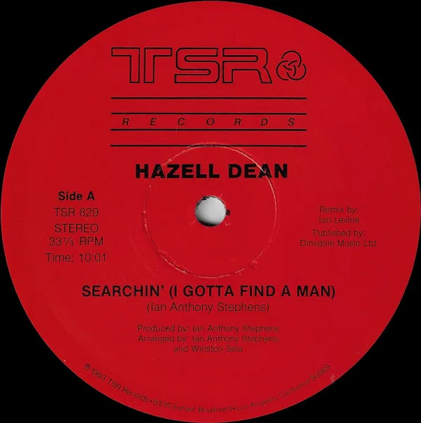 Album cover for Searchin' (I Gotta Find A Man) (Original & Special Extended Re-Mix Versions) by Hazell Dean