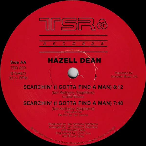 Album cover for Searchin' (I Gotta Find A Man) (Original & Special Extended Re-Mix Versions) by Hazell Dean