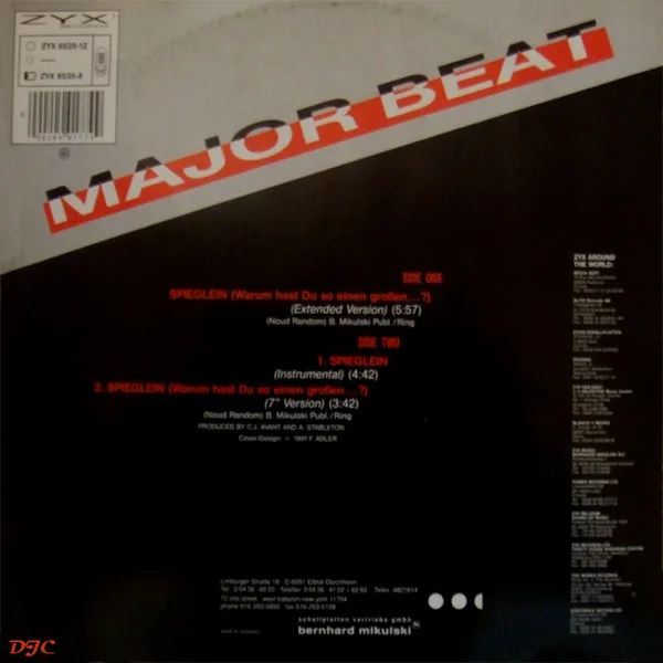 Album cover for Spieglein (Warum Hast Du So Einen ...?) by Major Beat