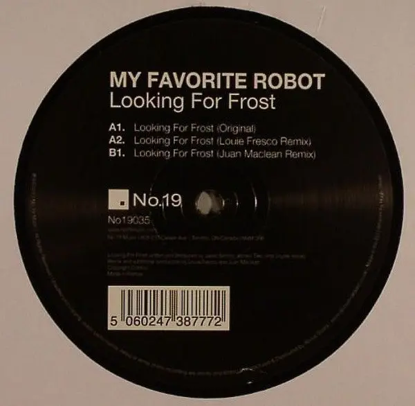 My Favorite Robot - Looking For Frost, Electronic, Deep House, 2013 - No.19 Music, Canada, Vinyl 1x 12"