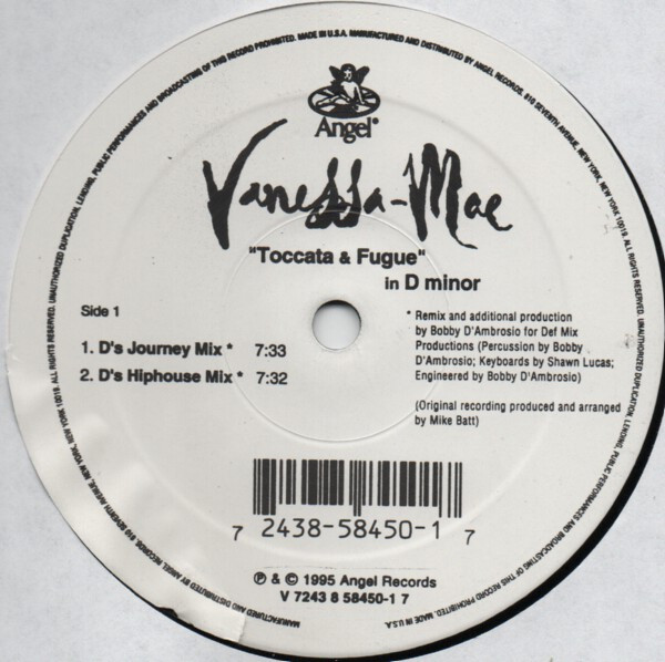 Album cover for Toccata & Fugue In D Minor by Vanessa-Mae