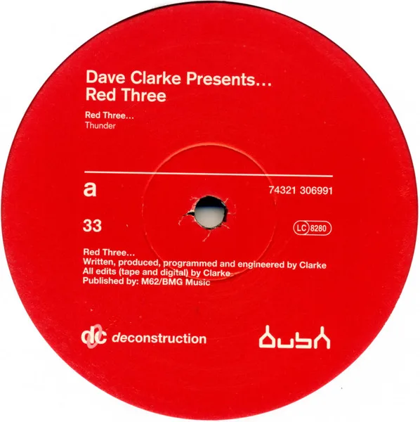 Album cover for Red Three by Dave Clarke