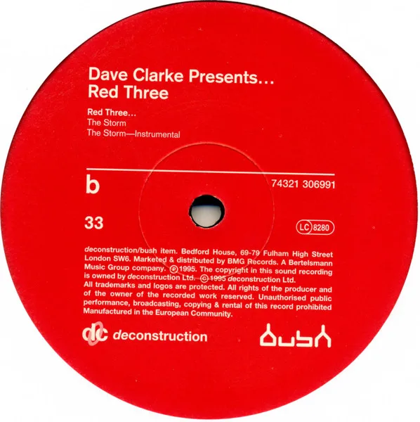 Album cover for Red Three by Dave Clarke