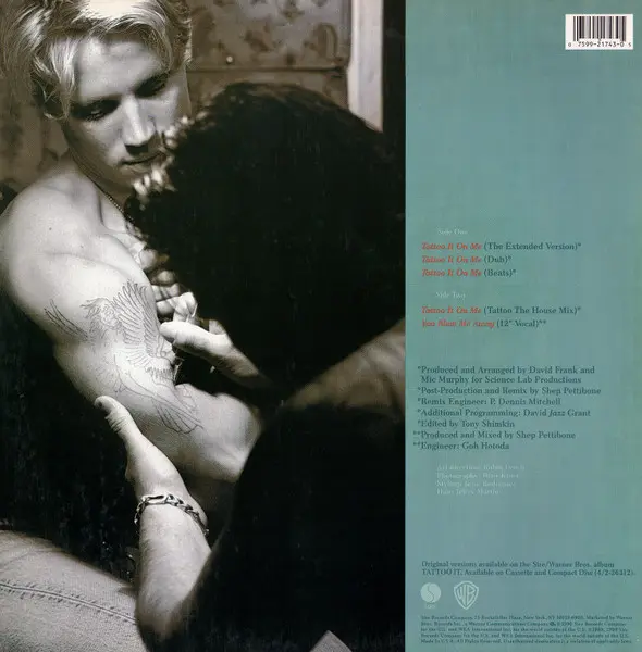 Paul Lekakis - Tattoo It On Me - 1990 - Hi NRG, House - Sire - Vinyl 1x 12", 33 ⅓ RPM