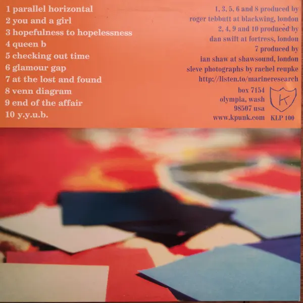 Marine Research - Sounds From The Gulf Stream, Pop, Rock, Indie Pop, Indie Rock, 1999 - K, US, Vinyl 1x LP, Album