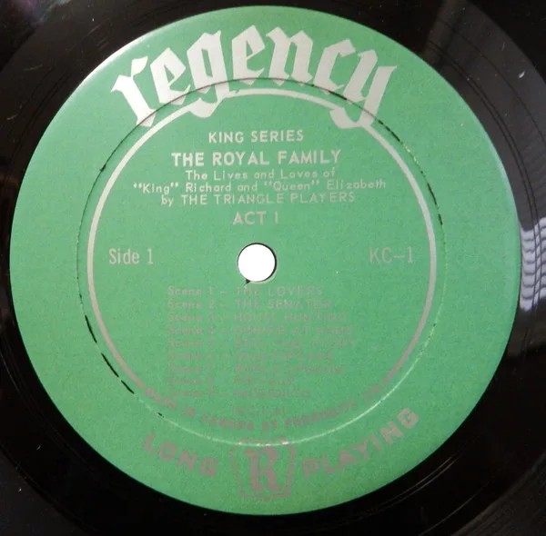 Album cover for The Royal Family - The Lives And Loves Of King Richard & Queen Elizabeth (Burton & Taylor) by Kermit Schafer