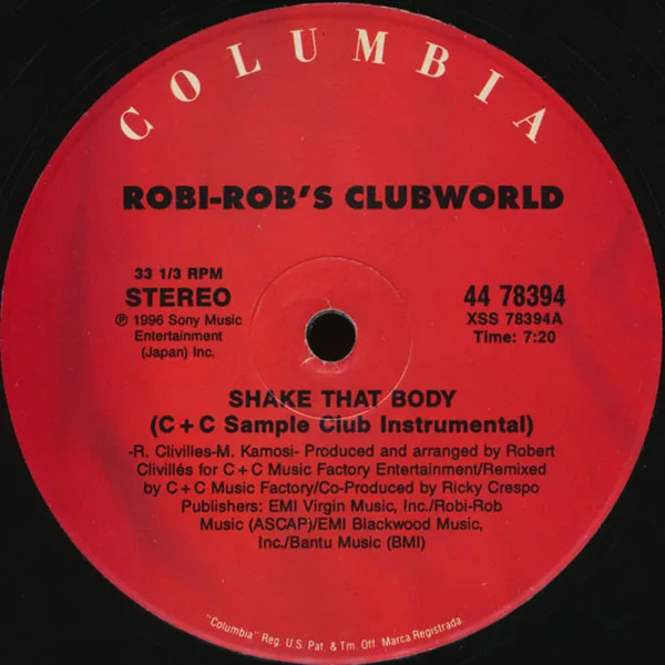 Album cover for Shake That Body by Robi Rob's Clubworld
