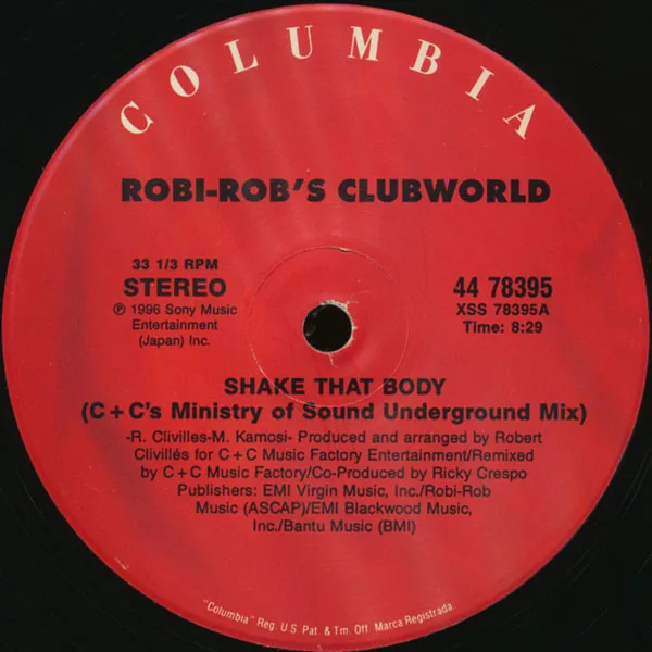 Album cover for Shake That Body by Robi Rob's Clubworld