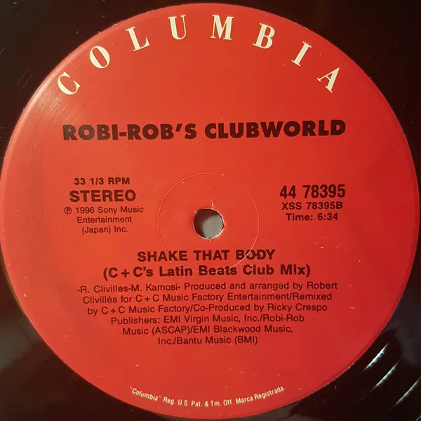 Album cover for Shake That Body by Robi Rob's Clubworld