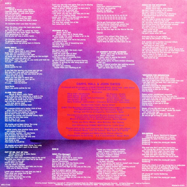 Album cover for Daryl Hall & John Oates by Daryl Hall & John Oates
