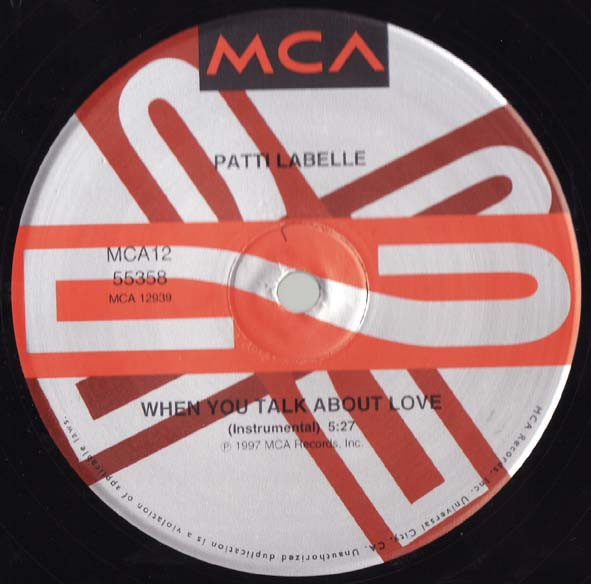 Album cover for When You Talk About Love by Patti LaBelle