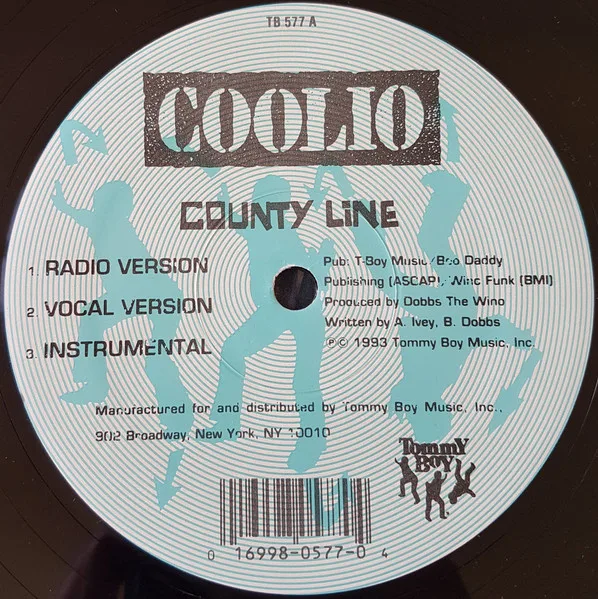 Album cover for County Line / Sticky Fingers by Coolio