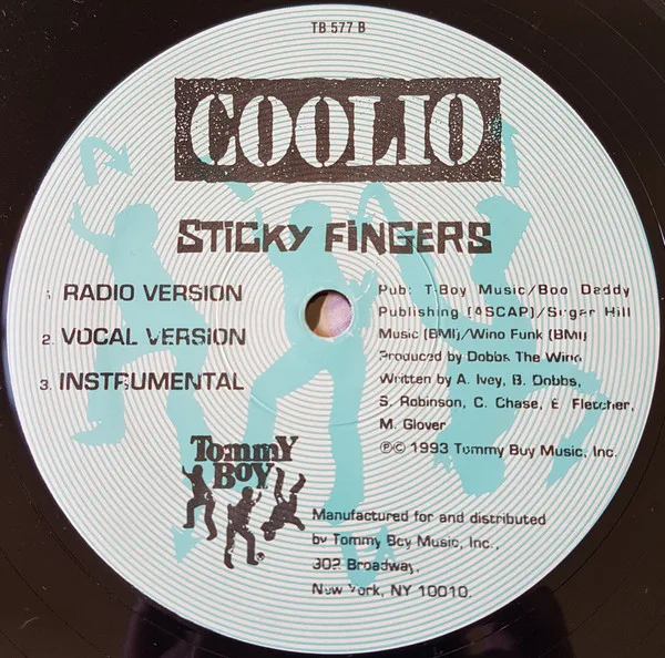 Album cover for County Line / Sticky Fingers by Coolio