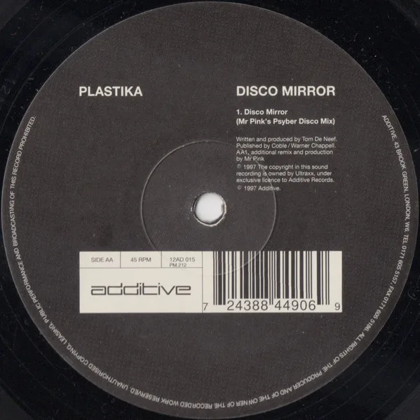 Album cover for Disco Mirror by Plastika