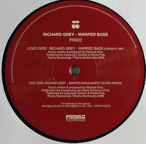 Album cover for Warped Bass by Richard Grey