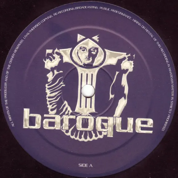 Manticore - Slaves, Electronic, House, Progressive House, Tribal House, 2001 - Baroque Records, UK, Vinyl 1x 12"