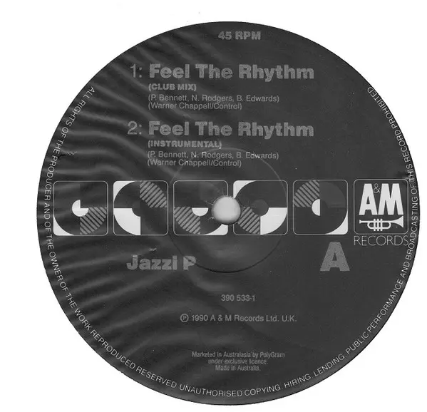 Album cover for Feel The Rhythm by Jazzi P